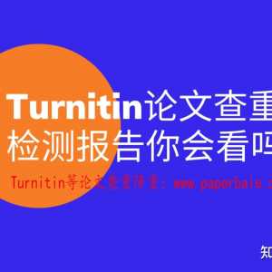 Turnitin查重报告不同颜色代表什么?