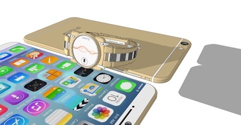 漫画风设计师心中的iPhone6和iWatch