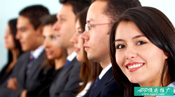business woman leading a team in an office